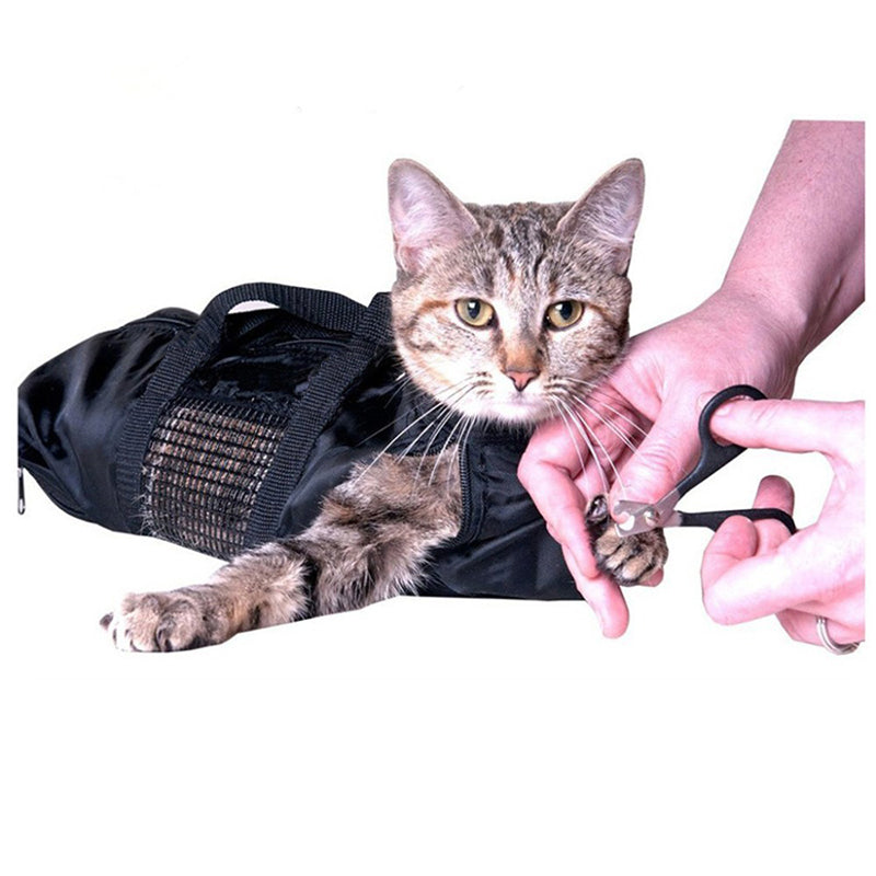 Anti Scratch Cat Bath Bag Grooming Nail Trimming Restraint Wash Pet Safe Pet Bag