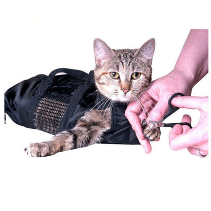 Anti Scratch Cat Bath Bag Grooming Nail Trimming Restraint Wash Pet Safe Pet Bag