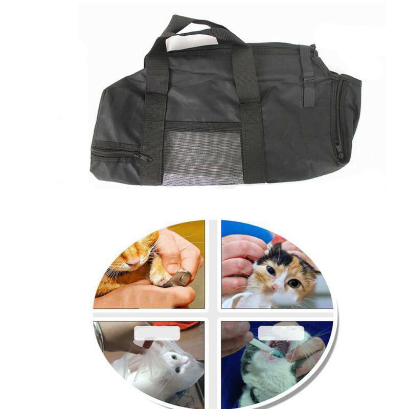 Anti Scratch Cat Bath Bag Grooming Nail Trimming Restraint Wash Pet Safe Pet Bag