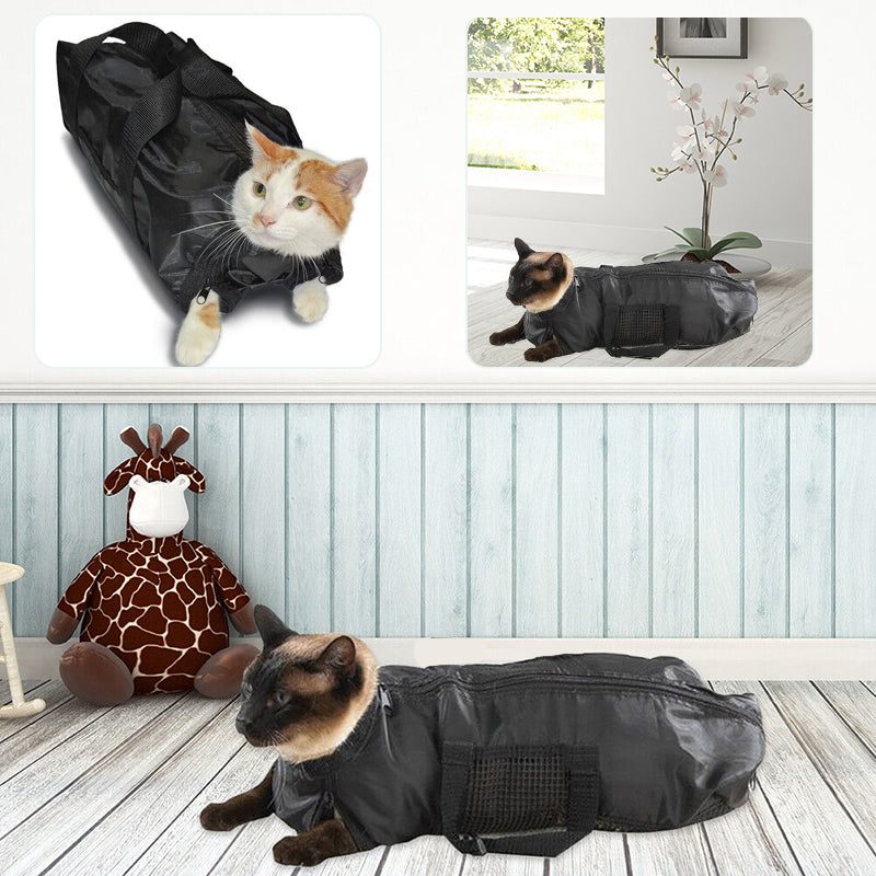 Anti Scratch Cat Bath Bag Grooming Nail Trimming Restraint Wash Pet Safe Pet Bag