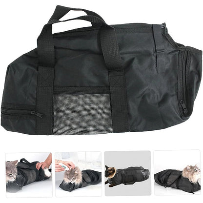 Anti Scratch Cat Bath Bag Grooming Nail Trimming Restraint Wash Pet Safe Pet Bag