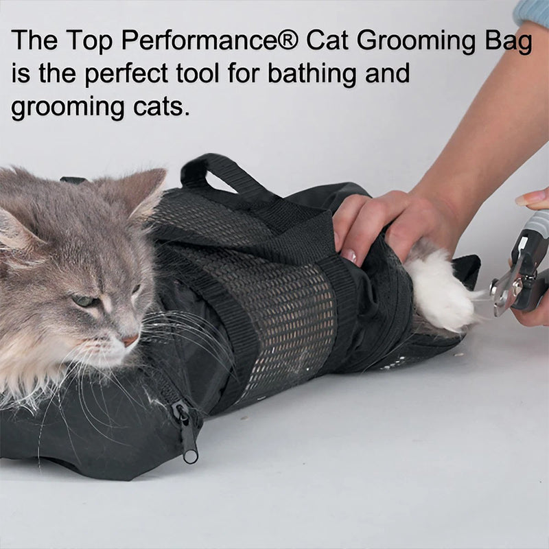 Anti Scratch Cat Bath Bag Grooming Nail Trimming Restraint Wash Pet Safe Pet Bag