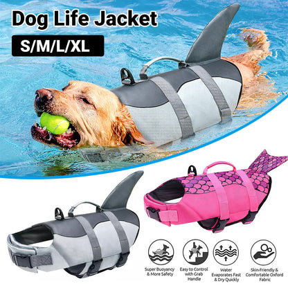 Pet Life Jacket Dog Safety Vest Buoyancy Aid Swimming Boating Lifesaver AU Stock